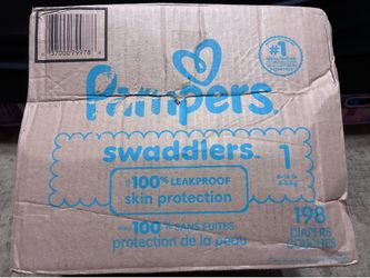 Pampers Swaddlers Diapers Size 1 (198 count)