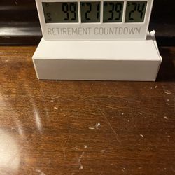 Brand New Retirement Countdown Clock with up to 999 Day Countdown Timer