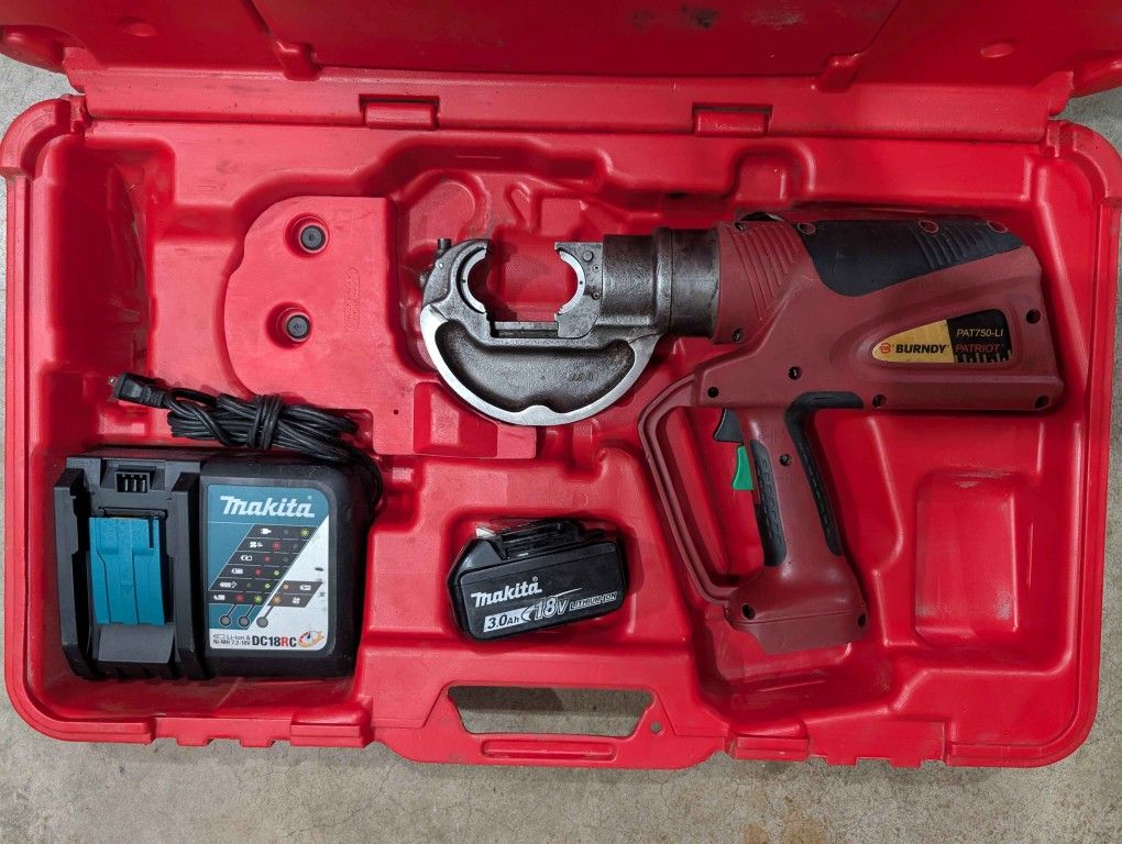 PAT750-Li Patriot BURNDY 12 Ton C Head Crimper