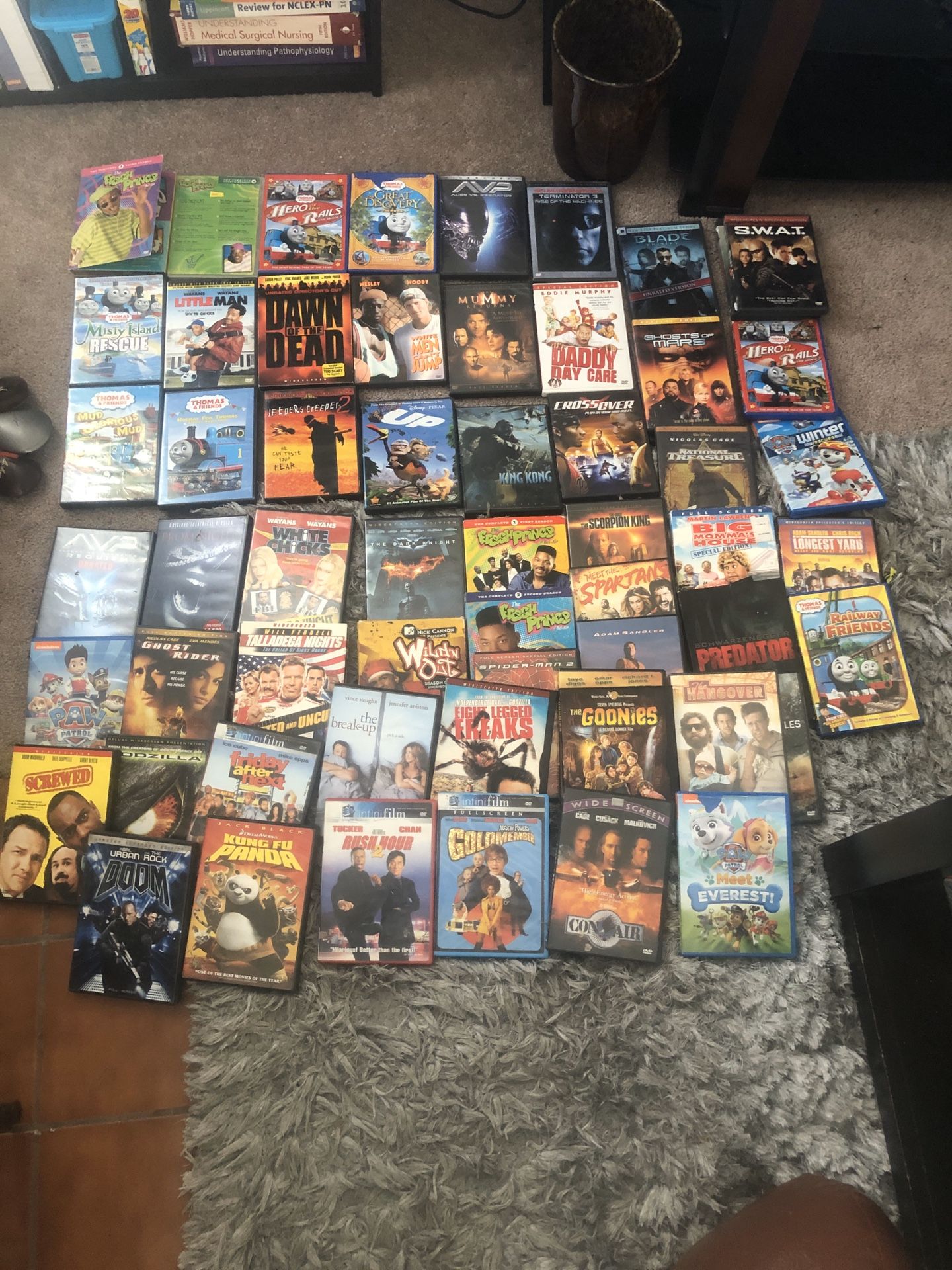 59 DVDs