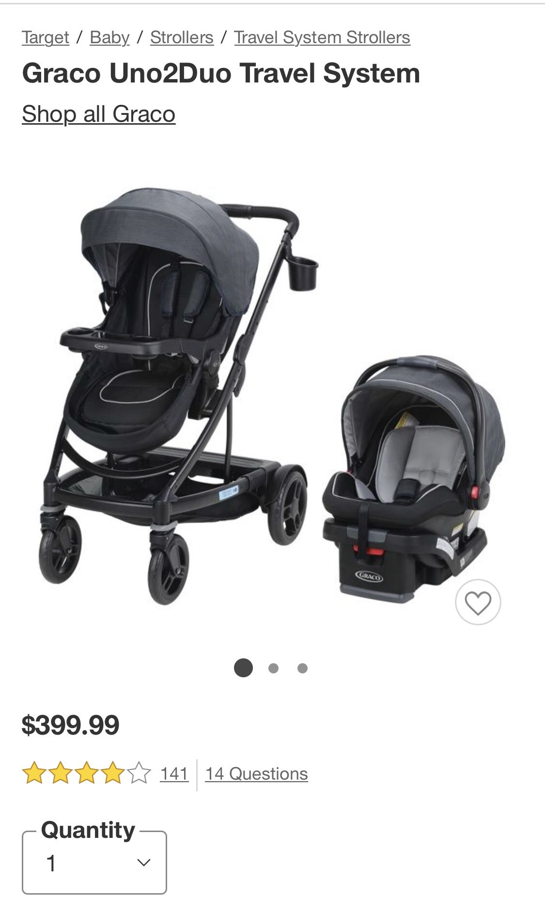 Graco Uno2Duo Travel System