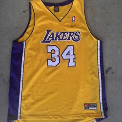 Vintage Nike Los Angeles Lakers Shaquille O'Neal Jersey Size 2XL
