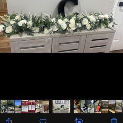Sweetheart Table Decoration Wedding Faux  Flowers 