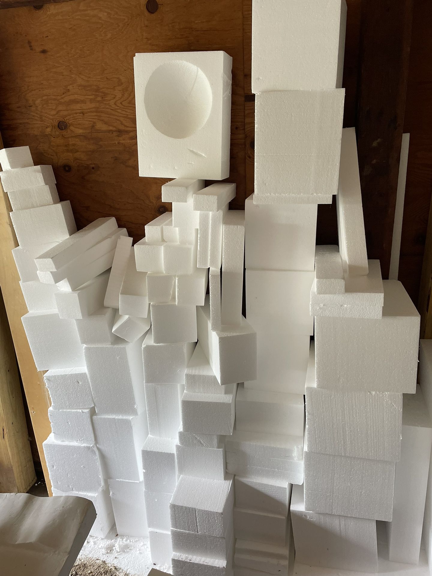 Styrofoam for packing or art projects/set builds