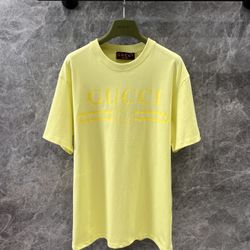 Guc*c new spring and summer classic logo print round neck short-sleeved T-shirt