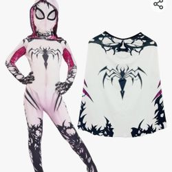 Costume for Kids 3D Style Bodysuit Jumpsuit Mask Halloween Party Cosplay Suit for Girls