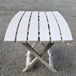 Collapsible fold up side table camping