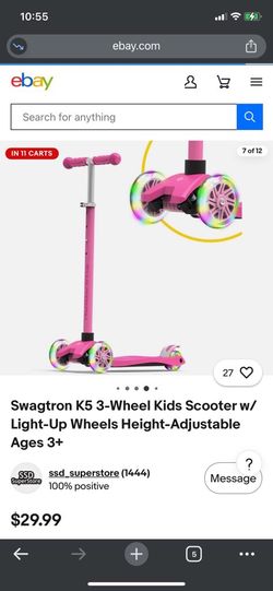 Kids push scooter pink color only