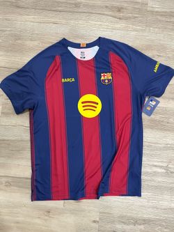 Barcelona Jersey Soccer New XL and Medium Futbol Tags Sports