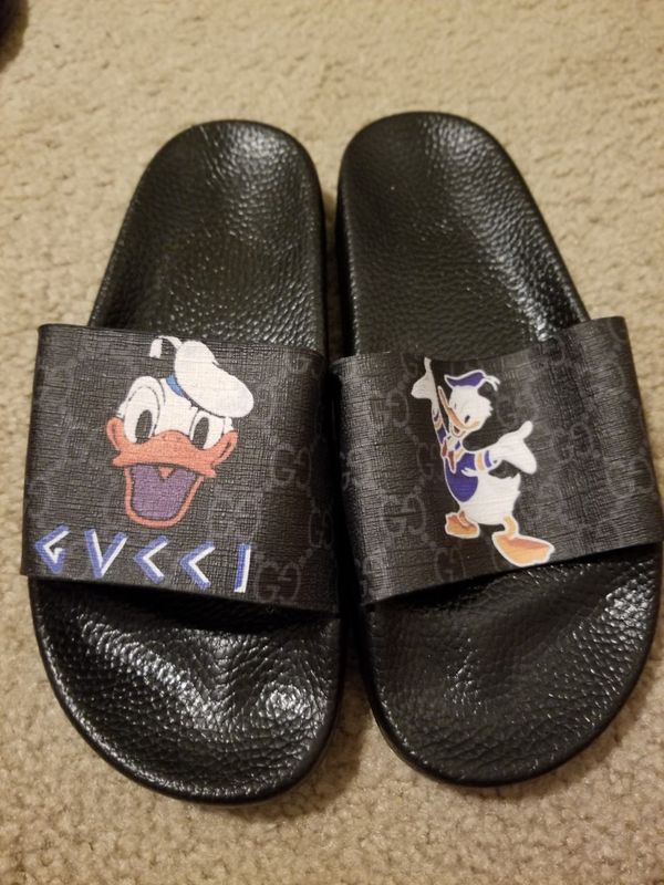 gucci donald duck slides