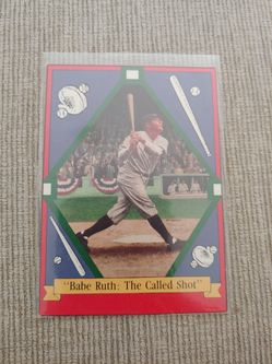 Babe Ruth "The called shot" baseball card