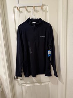 Columbia Fleece Half Zip Pullover Navy Blue, L