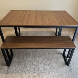 Beautiful Dining Table With 2 Benches 