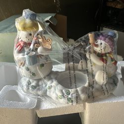 PartyLite Snowbell Kids Votive Candle Holder