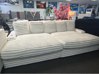Gorgeous Plush Chaise Lounger Available Limited Time Only $999