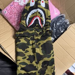 Bape Camo Zip Ups