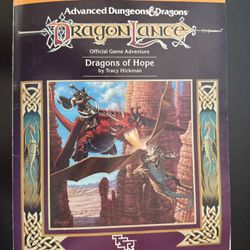 Advanced Dungeons & Dragons Dragon Lance DL3 Dragons Of Hope 