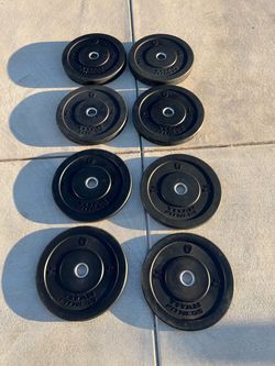 Titan Fitness Bumper Plates Set