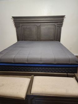 King bed from with 2 spring box
