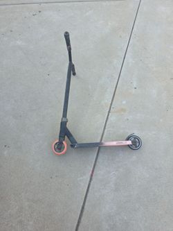 Pink scooter