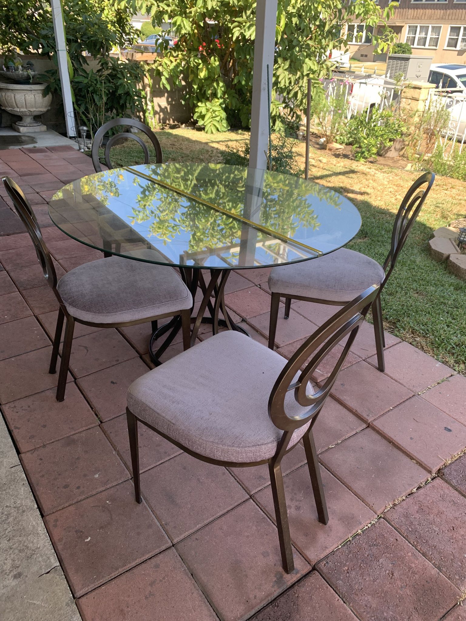 Dining Set 4 Chairs 