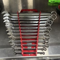Snap On Wrench Set SAE 1/4-1in 13 Pc With Rack
