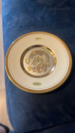 Gold Plated Decorating Plate
