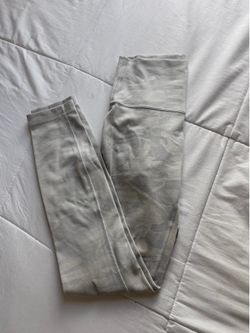 Lululemon white camo leggings, size 4