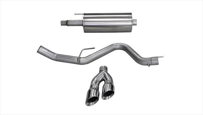 Corsa Performance Sport 3.0 in Cat-Back 4.0 in Twin Tips | 2015-2020 5.0L Ford F-150 V8