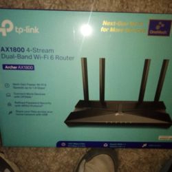 AX1800 4- Stream Dual-Band Wi-Fi 6 Router 