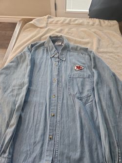 Kansas City Chiefs Denim Button-Up Shirt