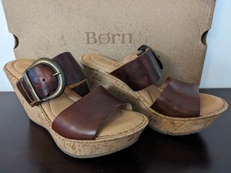 Slip-on Wedge Sandals