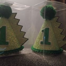 ✨🦕 Twin Boys 1 Year Old Birthday Party Dinosaur Hats ✨