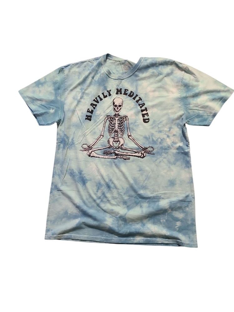 Tie-Dye Crew Neck Short Sleeve Heavily Meditated T-Shirt Men's Size XL Cotton