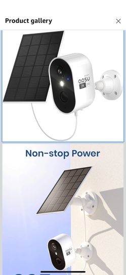 AOSU Solar Powered Security Camera System