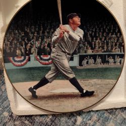 Babe Ruth Collector Plate. 