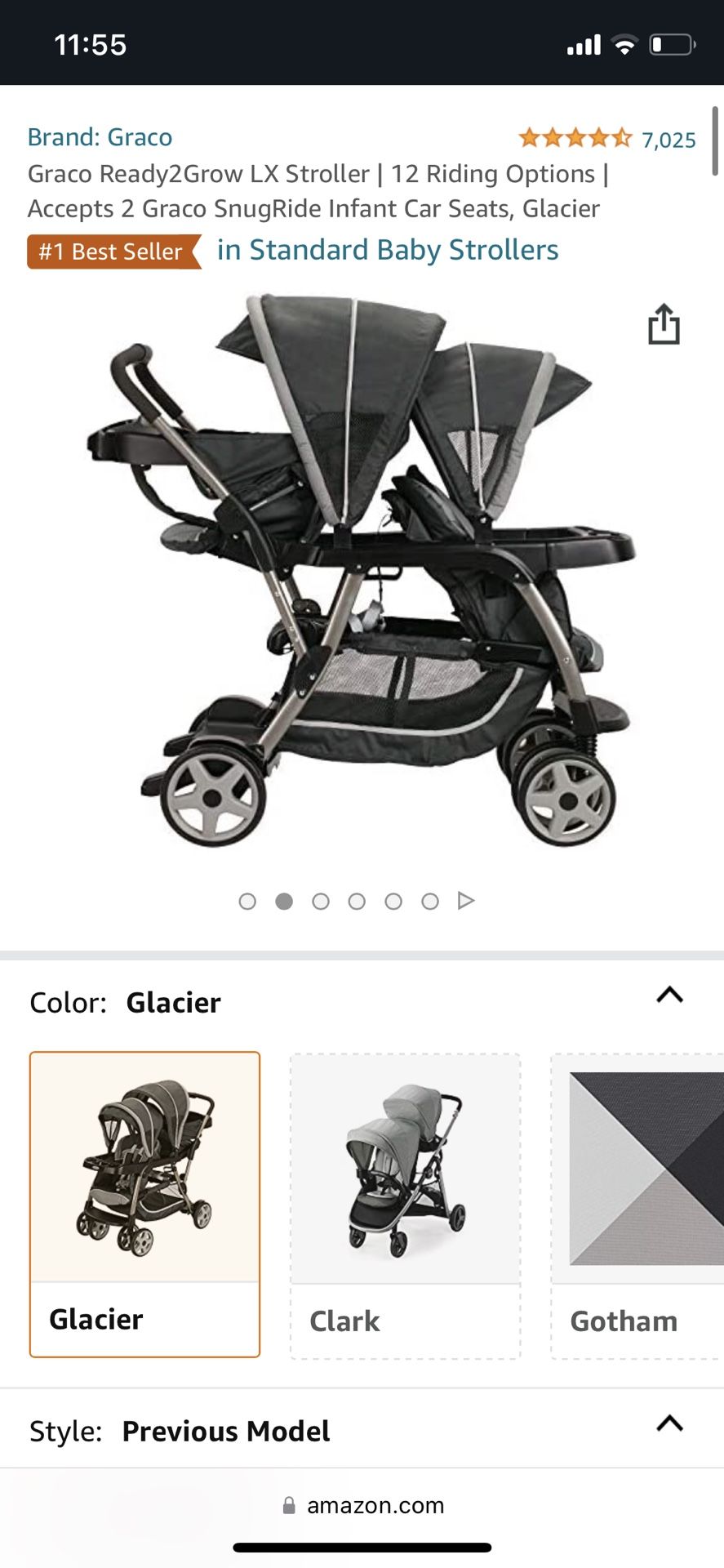 graco double stroller with infant seat 