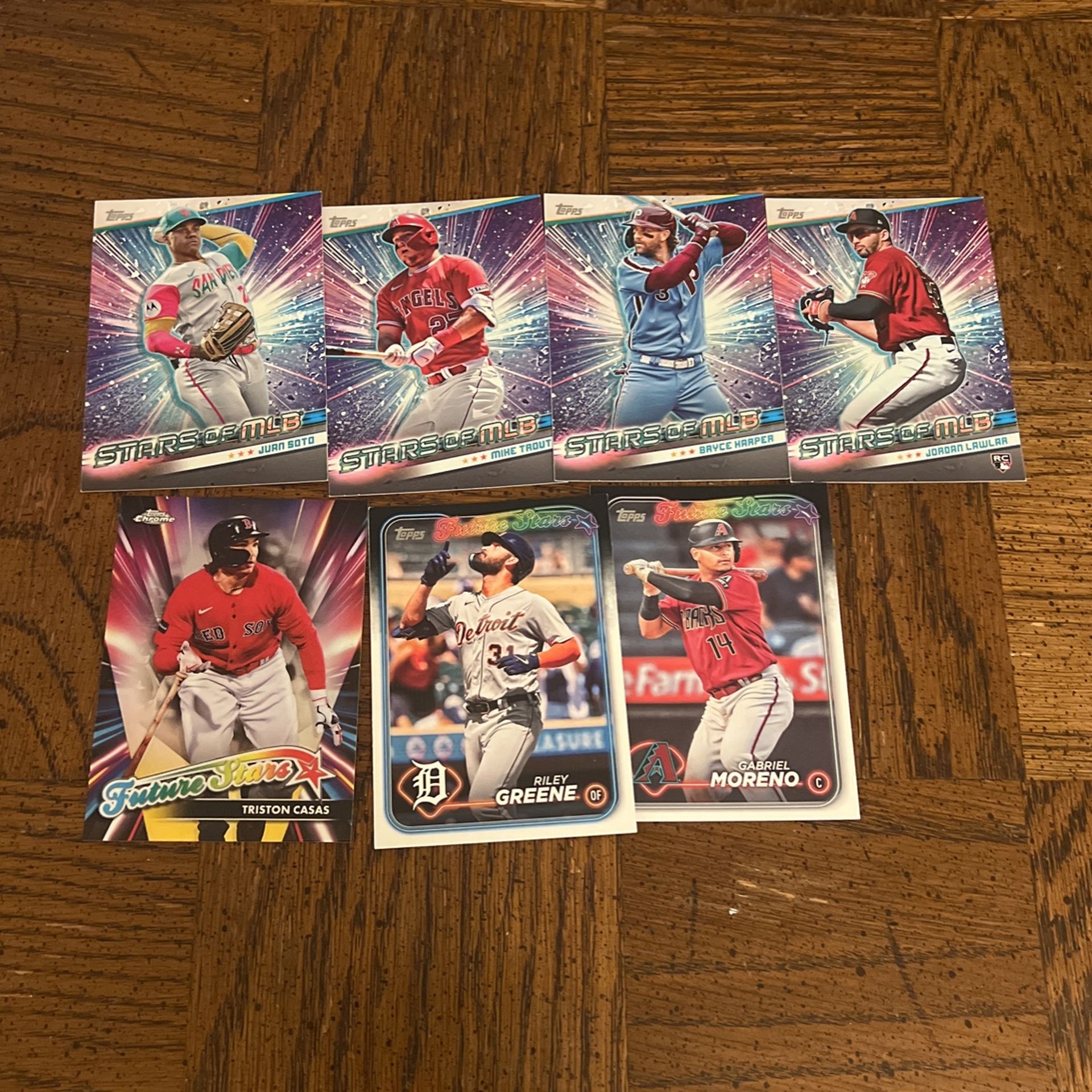 7 Card Lot Of The Future And Current Topps Stars If The MLB
