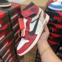 Aj1 High Nike Air Jordan 1 High Off White Chicago red Size 7,7.5,8,8.5,9,9.5,10,10.5,11,12 