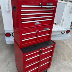Red Craftsman tool box