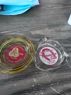 Riviera and horseshoe old school ash trays