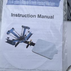 Four color one station screen printer