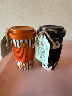 REUSABLE HALLOWEEN CUPS X2