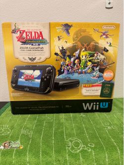 Nintendo Wii U Zelda Wind Waker special edition, video game lot