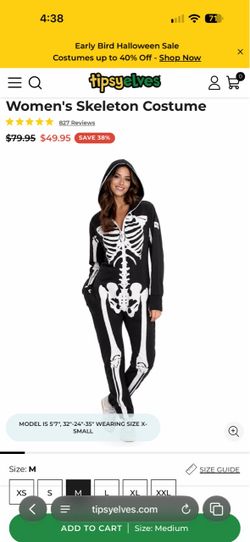 Tipsy Elves Skeleton Costume