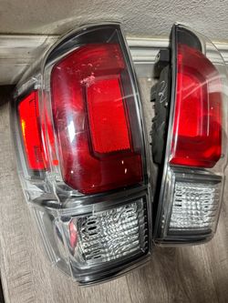 Truck Tail Lights Pair Red and Clear