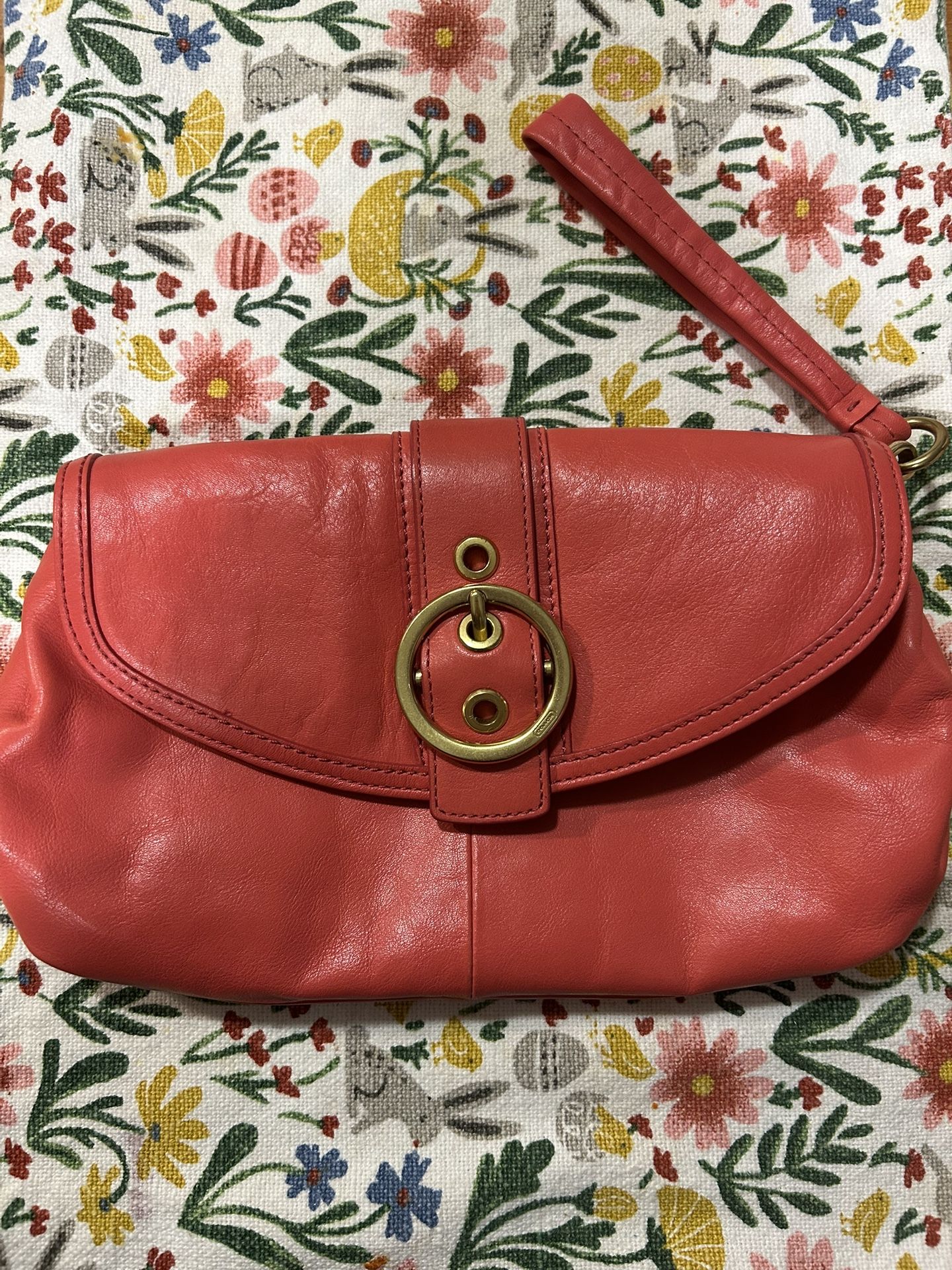 Coach Coral Wristlet