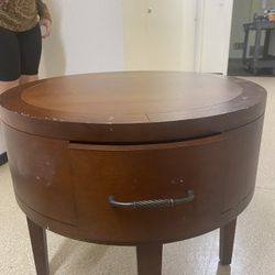 Heavy Wood Side Tables