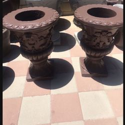 New Flower Pots Made Out Of Cement Perfect Gift 