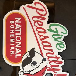Natty Boh Christmas Sign 